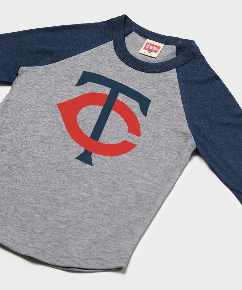 Youth Minnesota Twins Alt Logo '61 Raglan 2