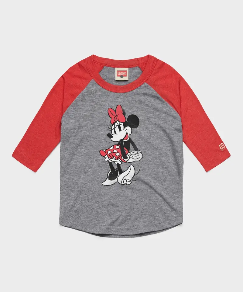 Youth Minnie Mouse Raglan 1