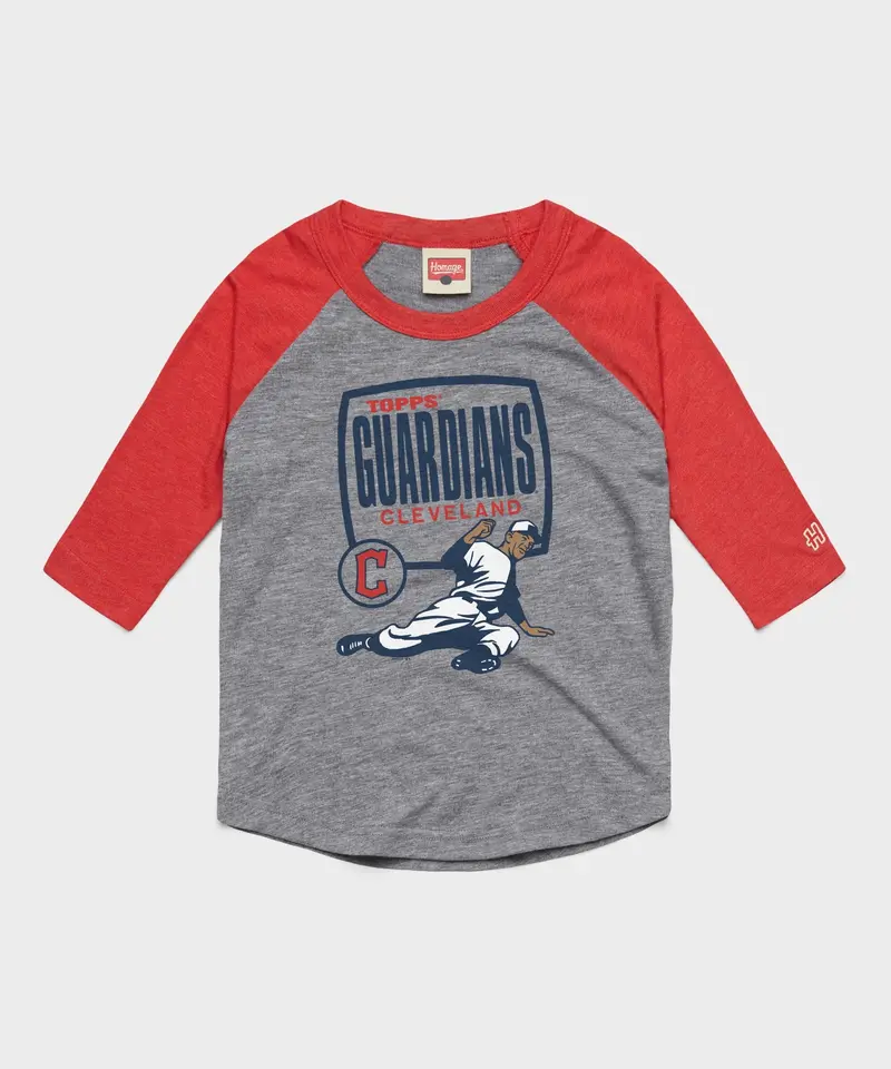 Youth Mlb X Topps Cleveland Guardians Raglan 1