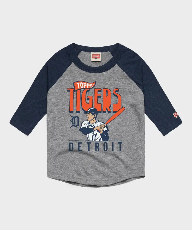 Youth Mlb X Topps Detroit Tigers Raglan 1