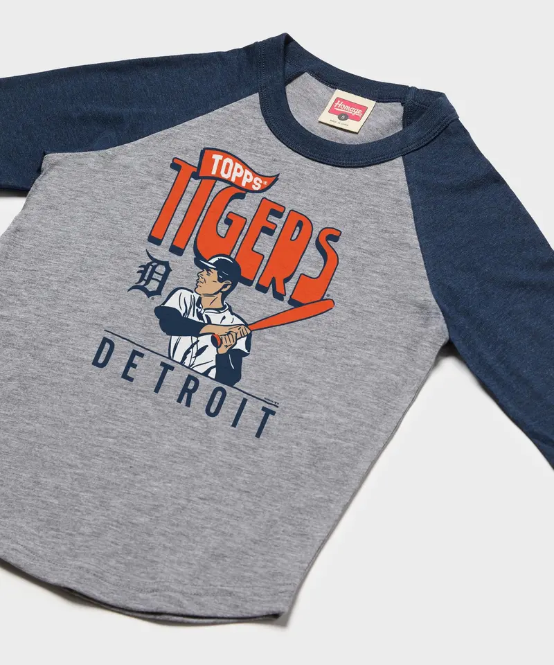 Youth Mlb X Topps Detroit Tigers Raglan 2