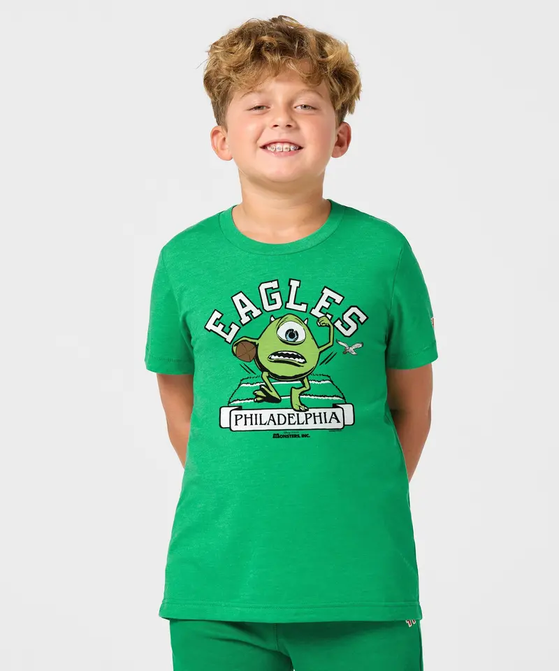 Youth Monsters Inc Mike Wazowski X Philadelphia Eagles 3
