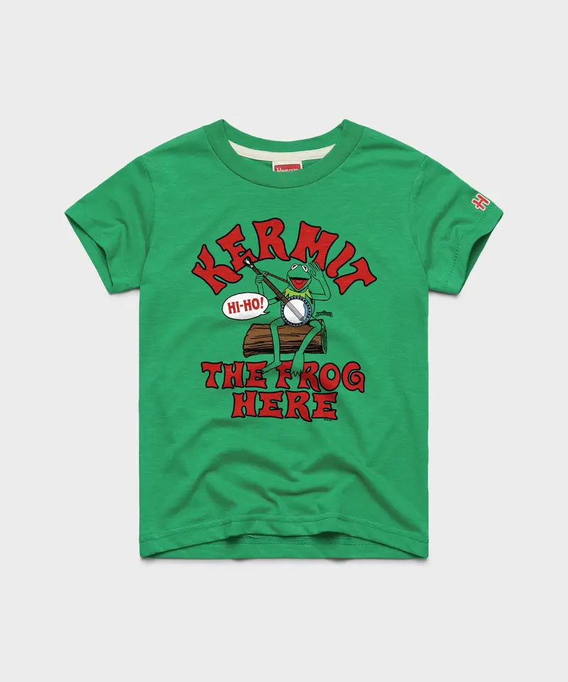 Youth Muppets Kermit The Frog Here T-Shirt 1