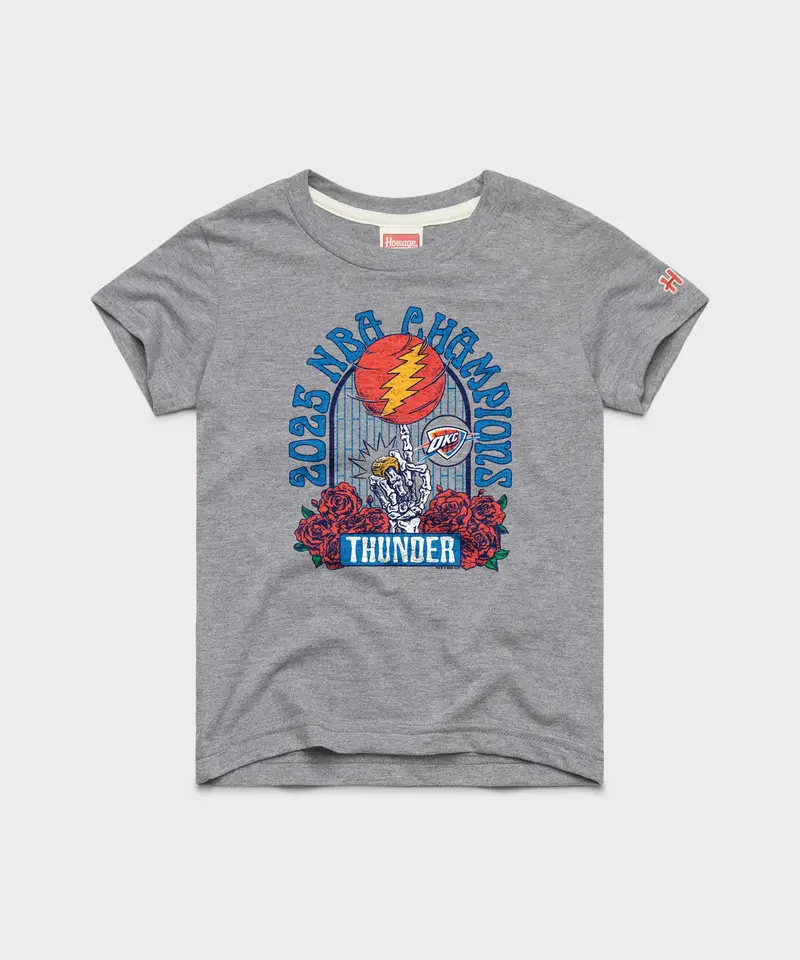 Youth Nba X Grateful Dead 2025 Champs Thunder 1