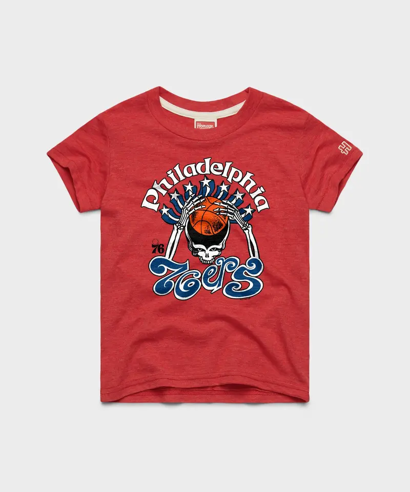 Youth Nba X Grateful Dead X 76Ers Skull 1