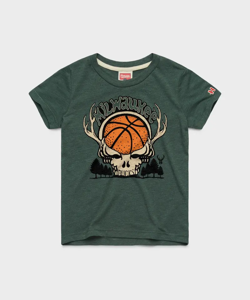 Youth Nba X Grateful Dead X Bucks Skull 1