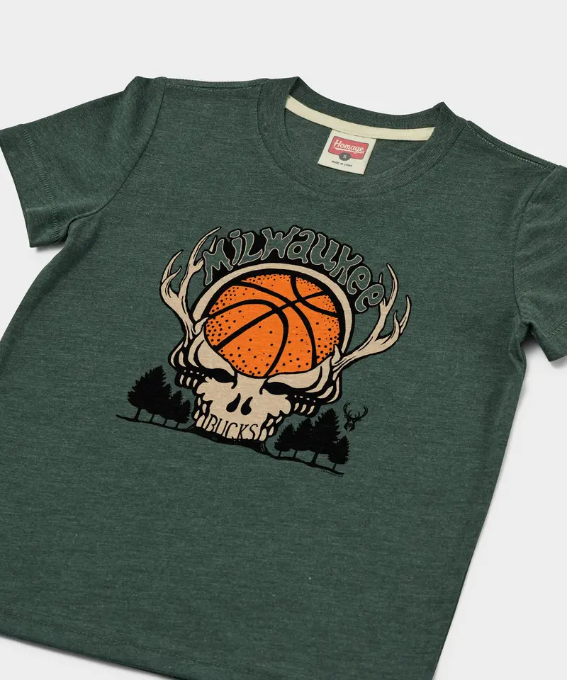 Youth Nba X Grateful Dead X Bucks Skull 2