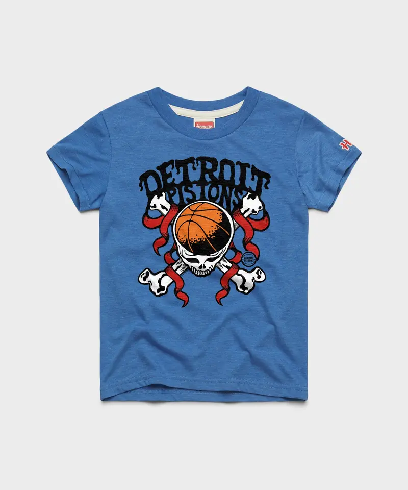 Youth Nba X Grateful Dead X Pistons Skull 1