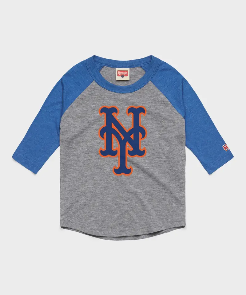 Youth New York Mets Cap Logo '13 Raglan 1