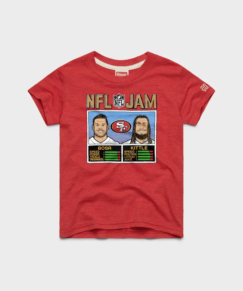 Youth Nfl Jam 49Ers Bosa And Kittle 1