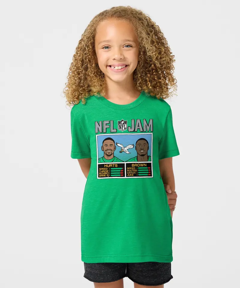 Youth Nfl Jam Eagles Hurts And Brown 3