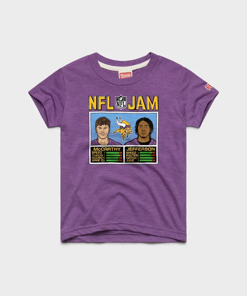 Youth Nfl Jam Vikings Mccarthy And Jefferson 1