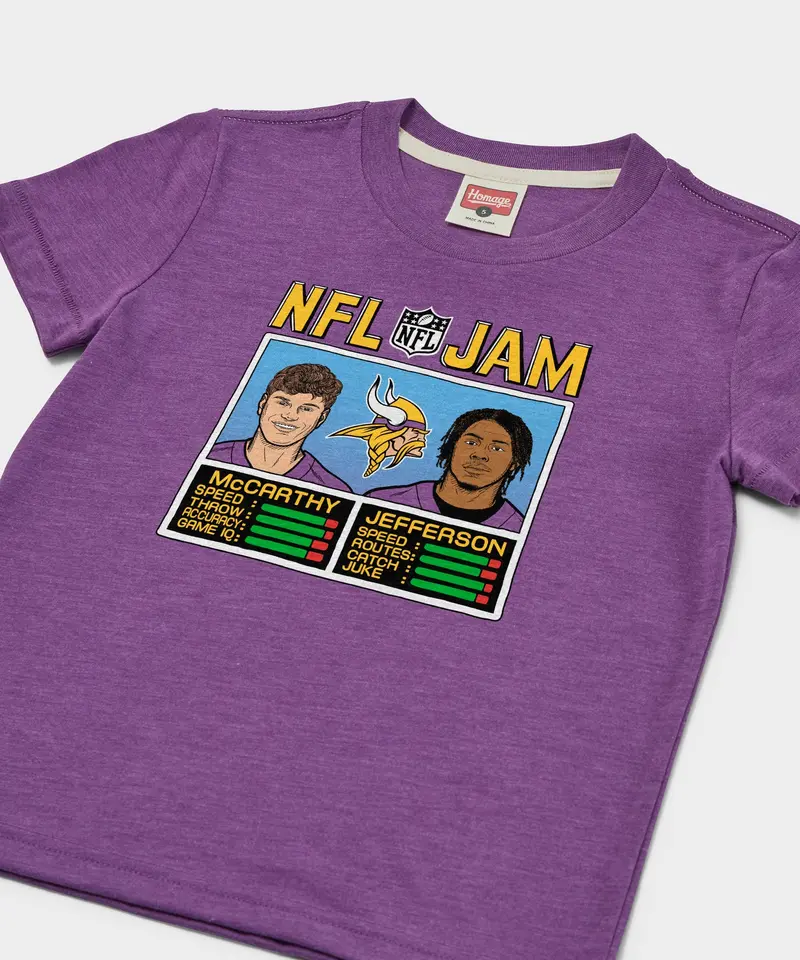 Youth Nfl Jam Vikings Mccarthy And Jefferson 2
