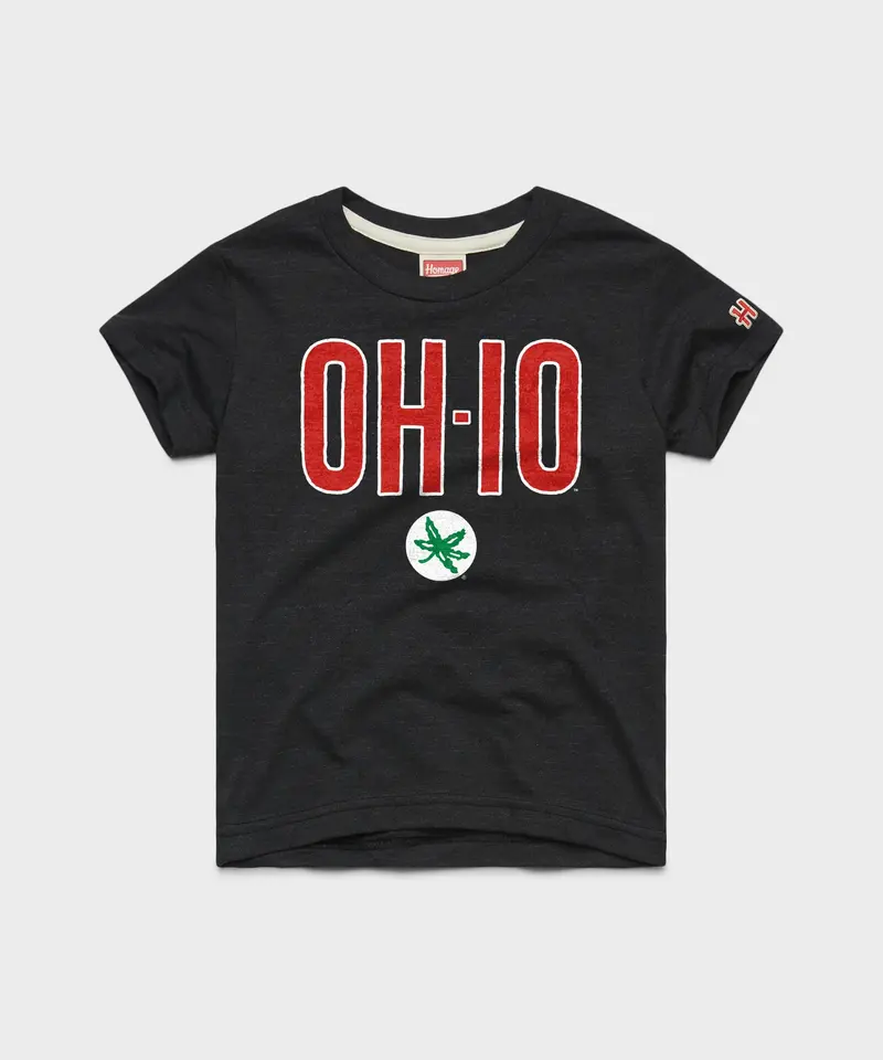 Youth Oh-Io Buckeye Leaf 1