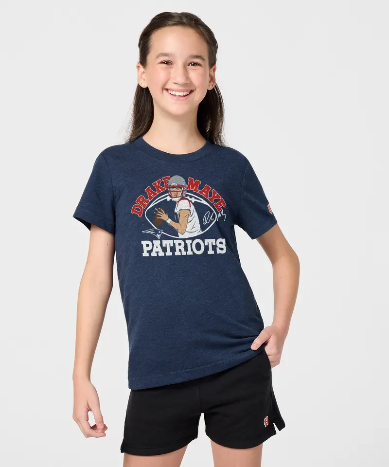 Youth Patriots Drake Maye Signature 3