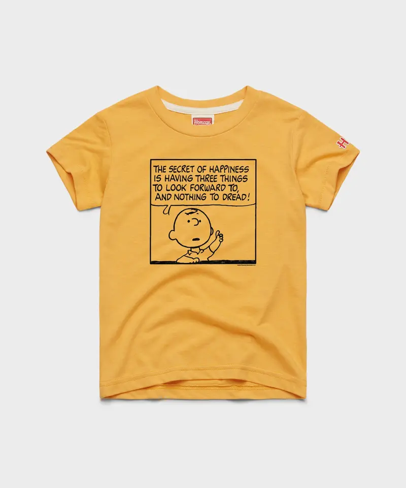 Youth Peanuts Charlie Brown Secret Of Happiness 1