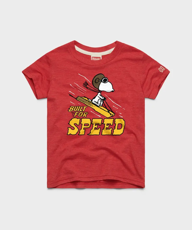 Youth Peanuts Snoopy Built For Speed 1