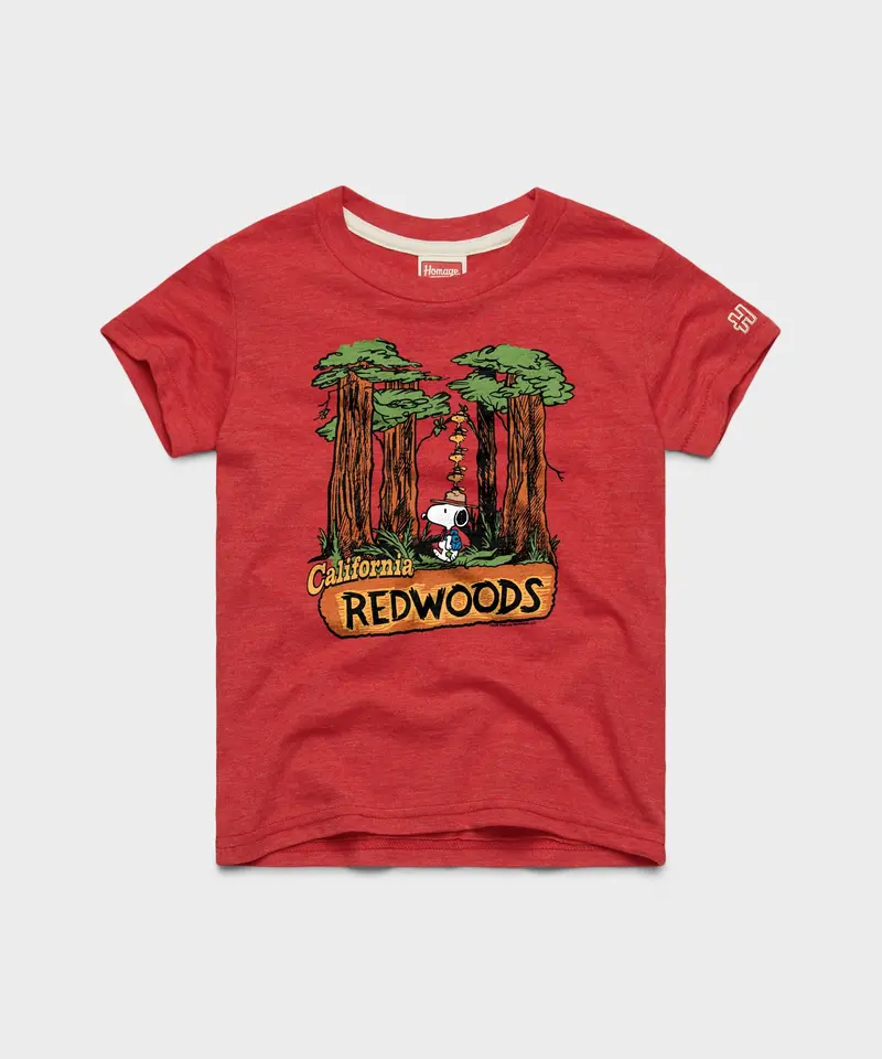 Youth Peanuts Snoopy X California Redwoods 1