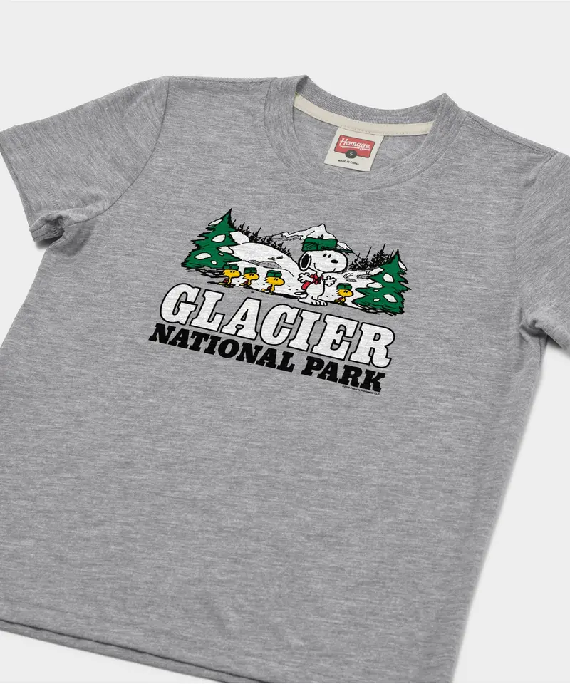 Youth Peanuts Snoopy X Glacier National Park 2
