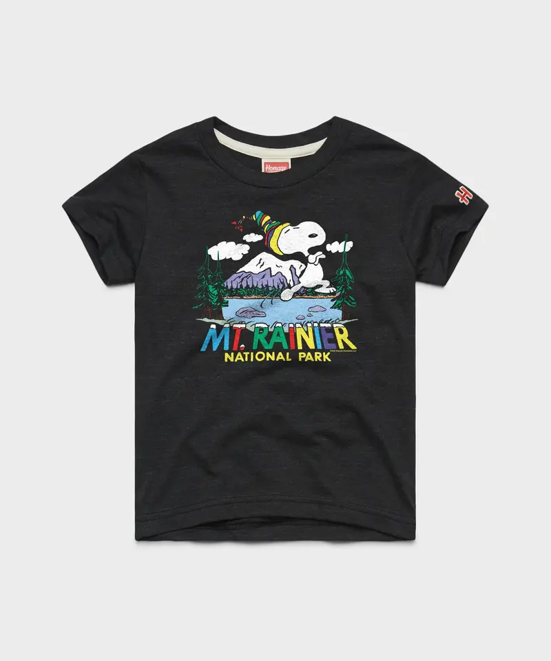 Youth Peanuts Snoopy X Mount Rainier National Park 1
