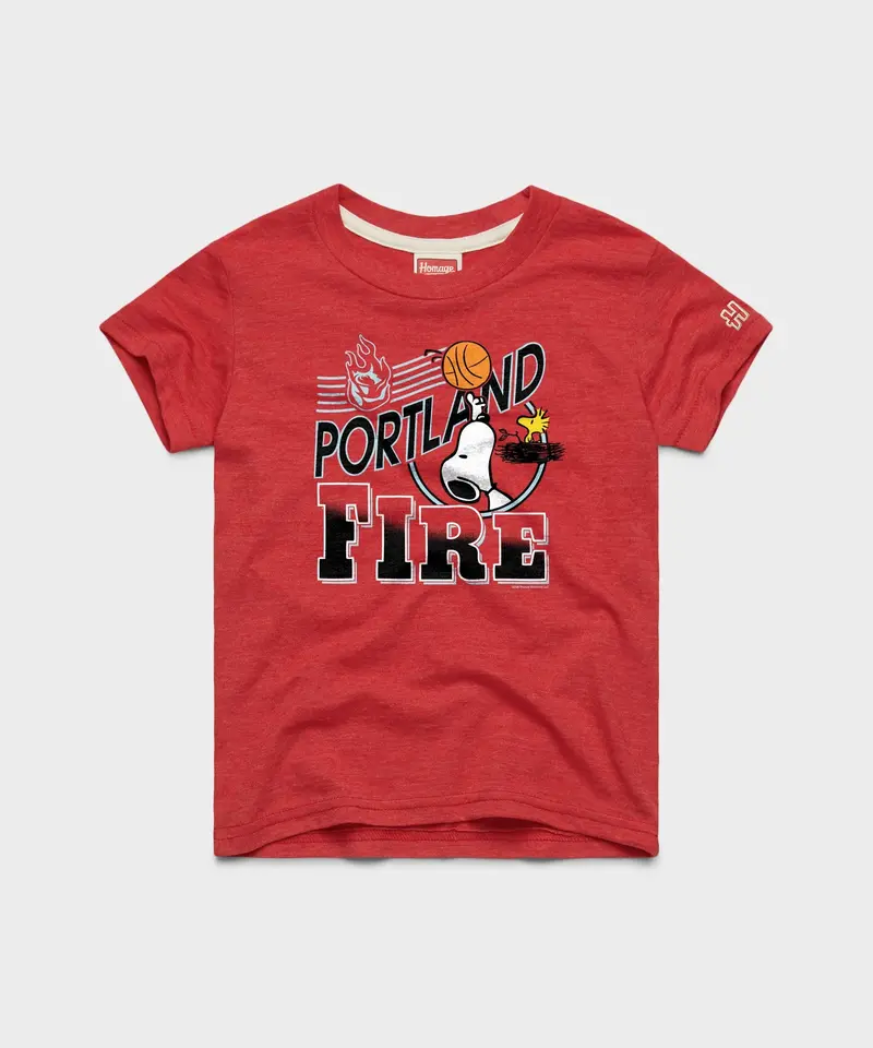 Youth Peanuts Snoopy X Portland Fire 1