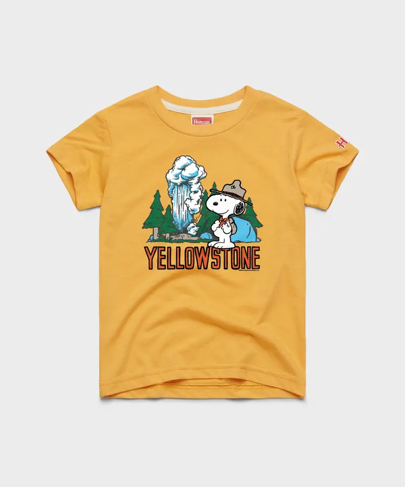 Youth Peanuts Snoopy X Yellowstone National Park 1