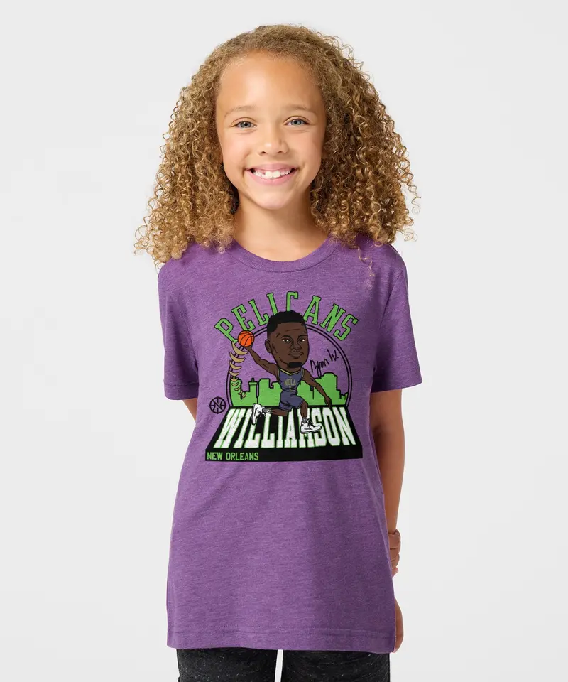 Youth Pelicans Zion Williamson Signature City Edition 2024 3