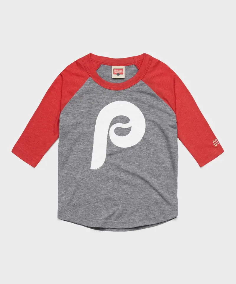 Youth Philadelphia Phillies Cap Logo '70 Raglan 1