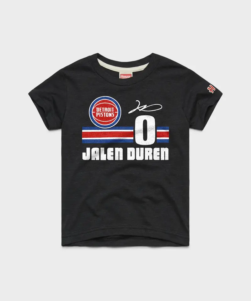 Youth Pistons Jalen Duren Signature Jersey 1