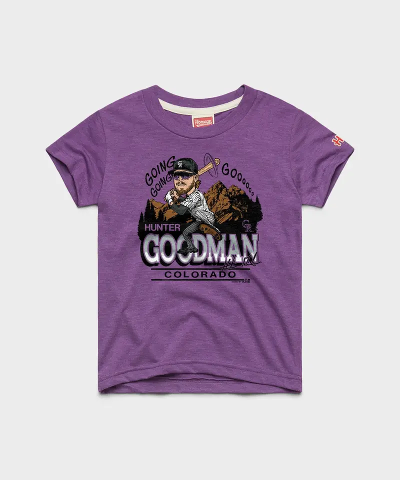 Youth Rockies Hunter Goodman Signature 1