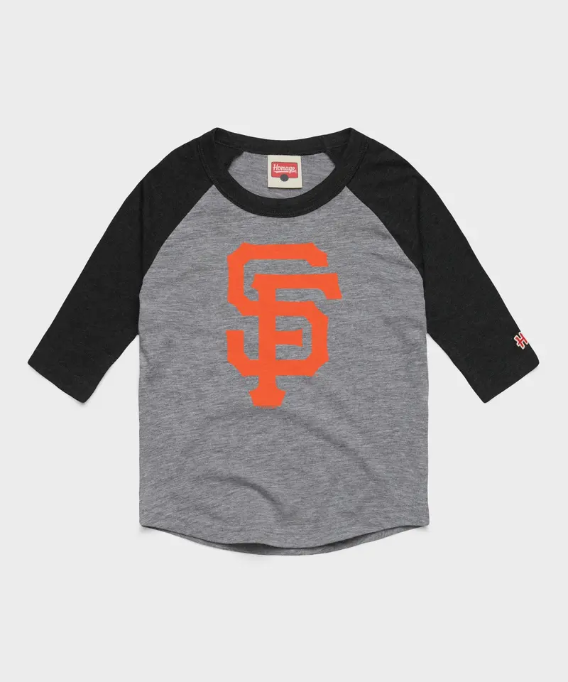 Youth San Francisco Giants Cap Logo '00 Raglan 1