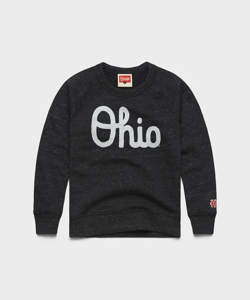 Youth Script Ohio Crewneck 1
