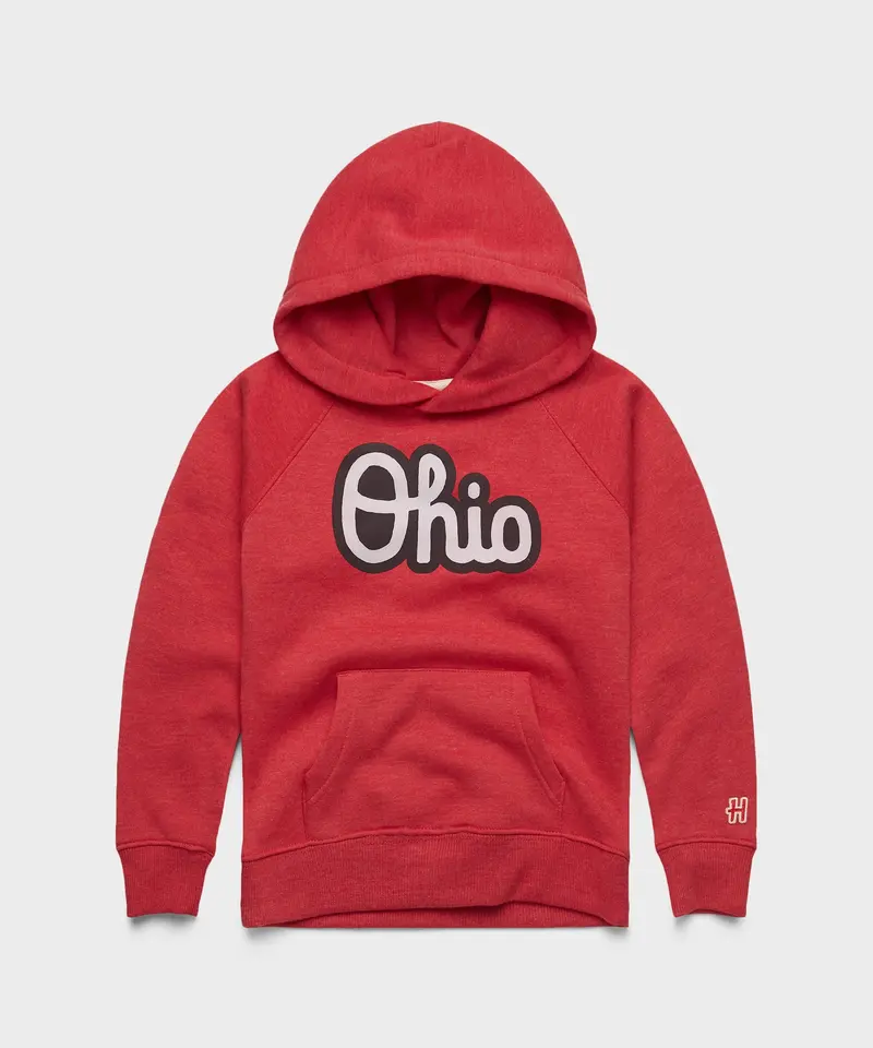 Youth Script Ohio Outline Hoodie 1