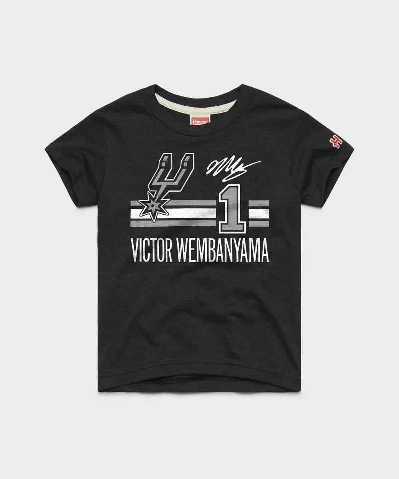 Youth Spurs Victor Wembanyama Signature Jersey 1