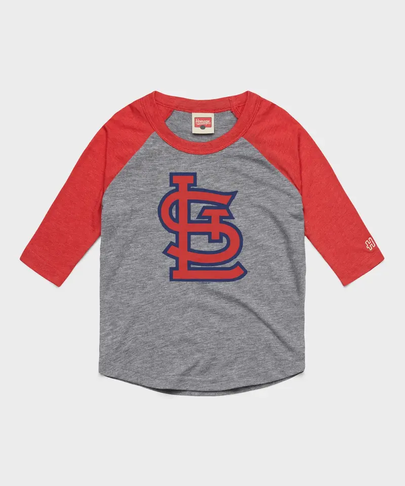 Youth St. Louis Cardinals Cap Logo '58 Raglan 1