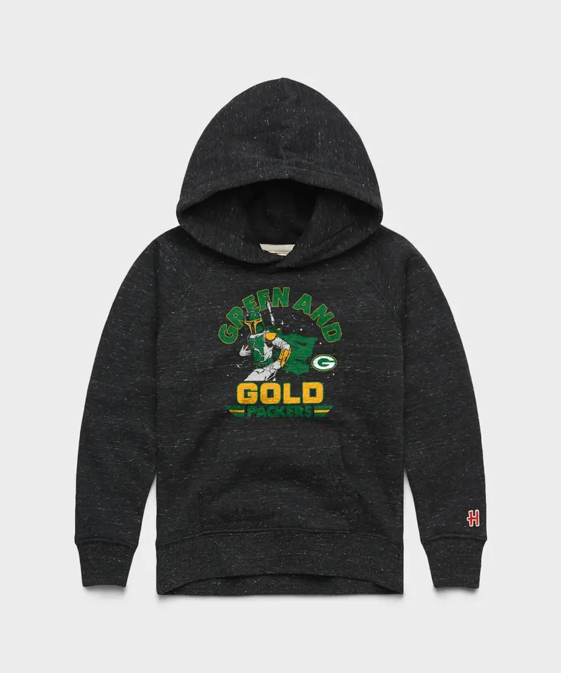 Youth Star Wars X Green Bay Packers Dark Side Hoodie 1