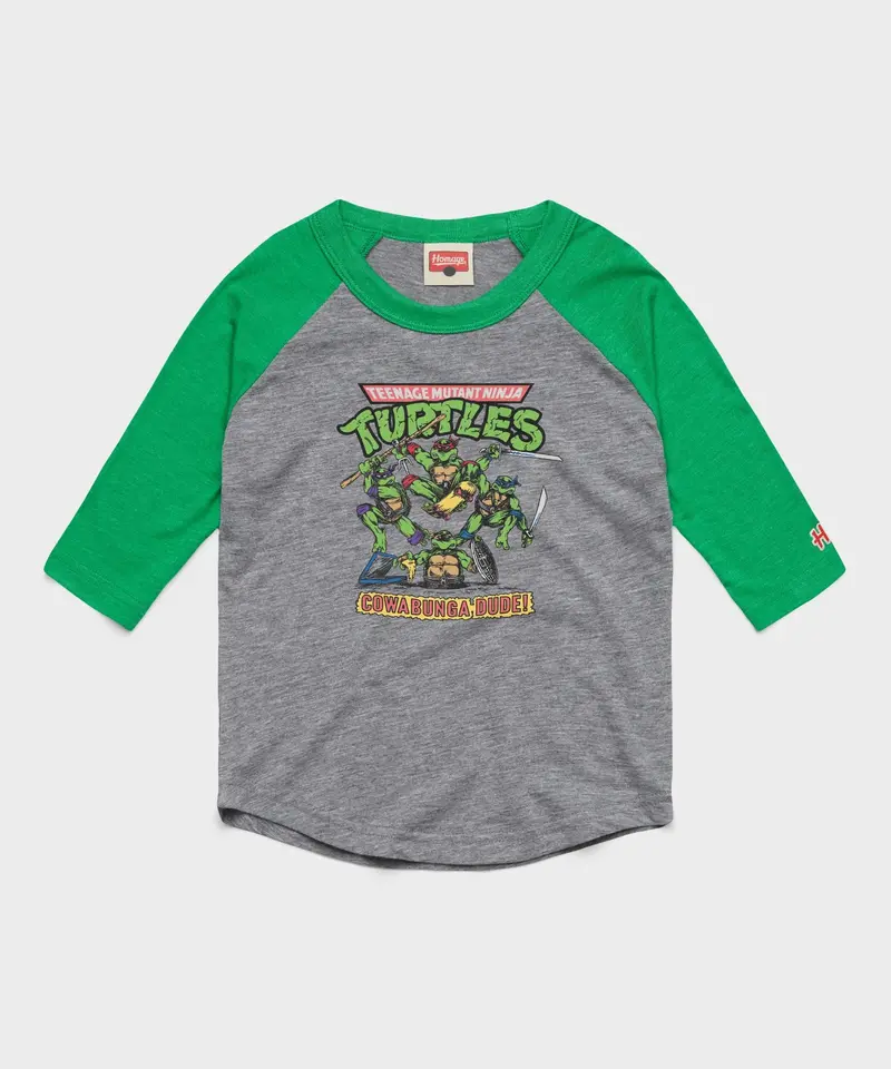 Youth Teenage Mutant Ninja Turtles Cowabunga Raglan 1