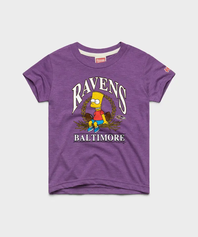 Youth The Simpsons Bart X Baltimore Ravens 1