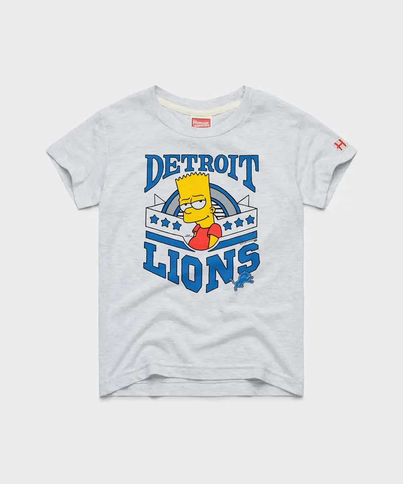 Youth The Simpsons Bart X Detroit Lions 1