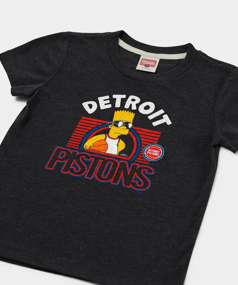 Youth The Simpsons Bart X Detroit Pistons 2