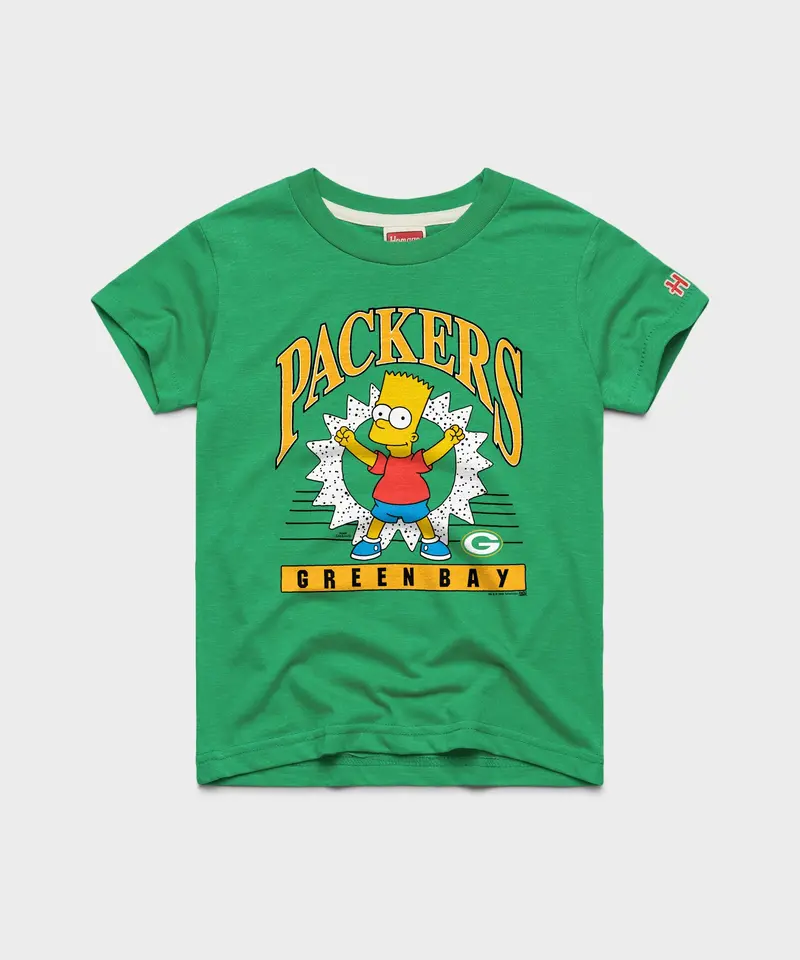 Youth The Simpsons Bart X Green Bay Packers 1