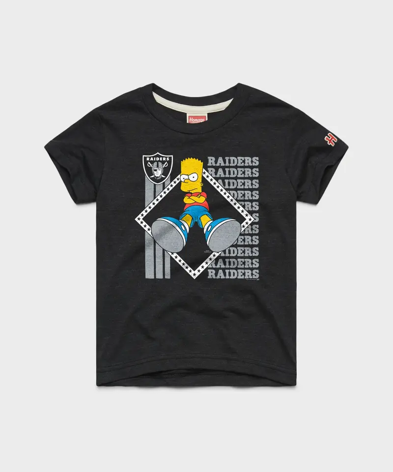 Youth The Simpsons Bart X Las Vegas Raiders 1
