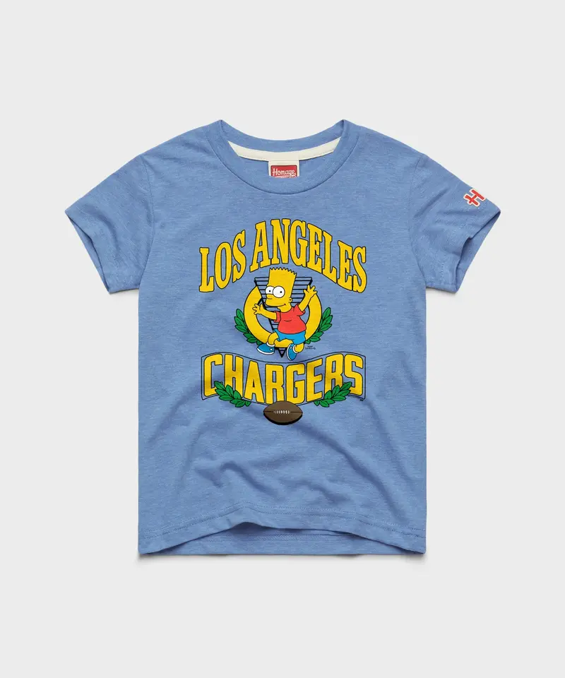 Youth The Simpsons Bart X Los Angeles Chargers 1