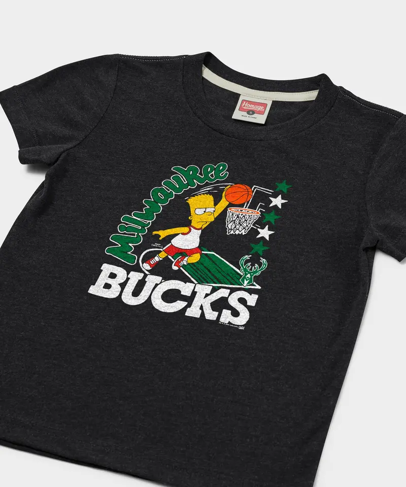 Youth The Simpsons Bart X Milwaukee Bucks 2