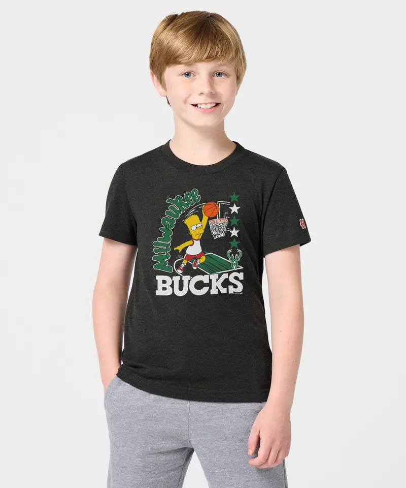 Youth The Simpsons Bart X Milwaukee Bucks 3