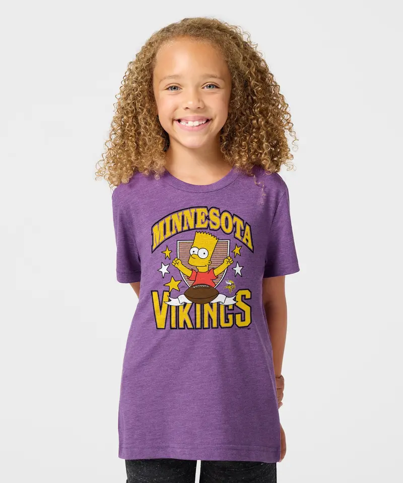 Youth The Simpsons Bart X Minnesota Vikings 3