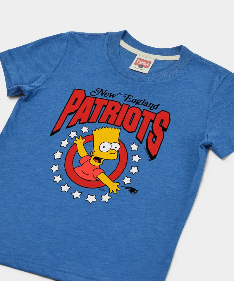Youth The Simpsons Bart X New England Patriots 2