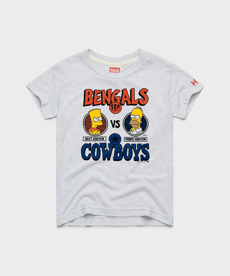 Youth The Simpsons X Bengals Vs Cowboys 1