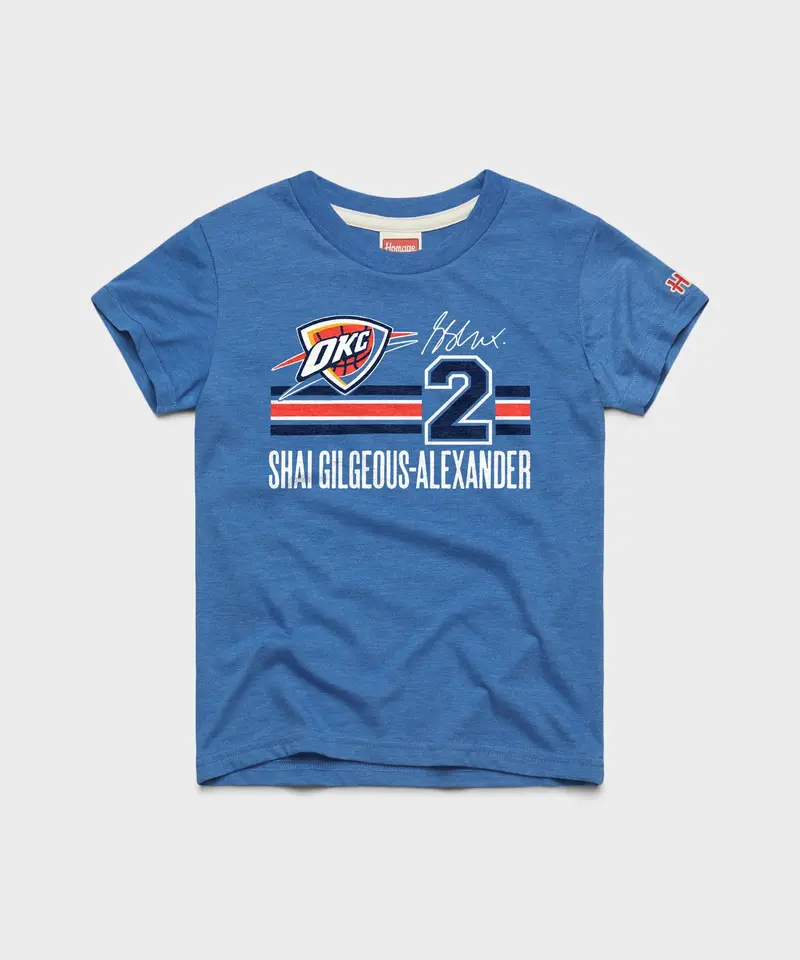 Youth Thunder Shai Gilgeous-Alexander Signature Jersey 1