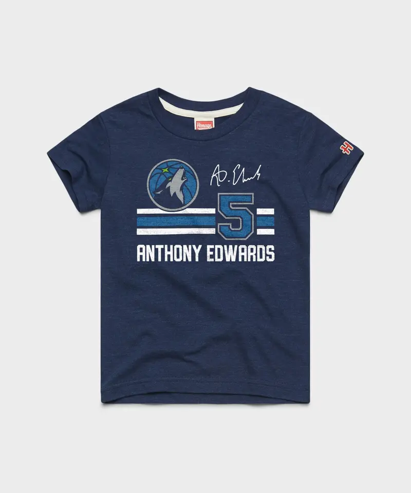 Youth Timberwolves Anthony Edwards Signature Jersey 1